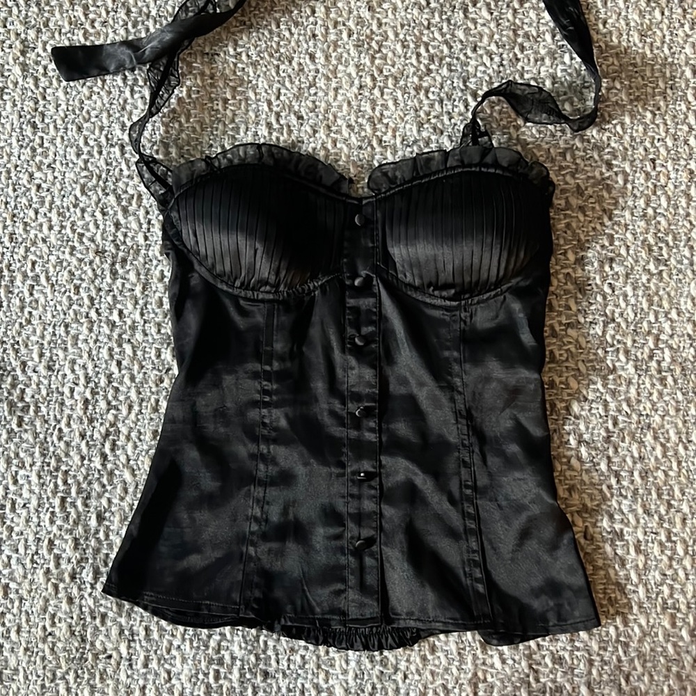 Vintage satin bustier